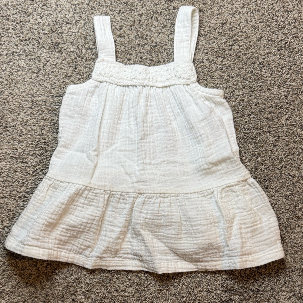 OshKosh - White Textured Tank Top